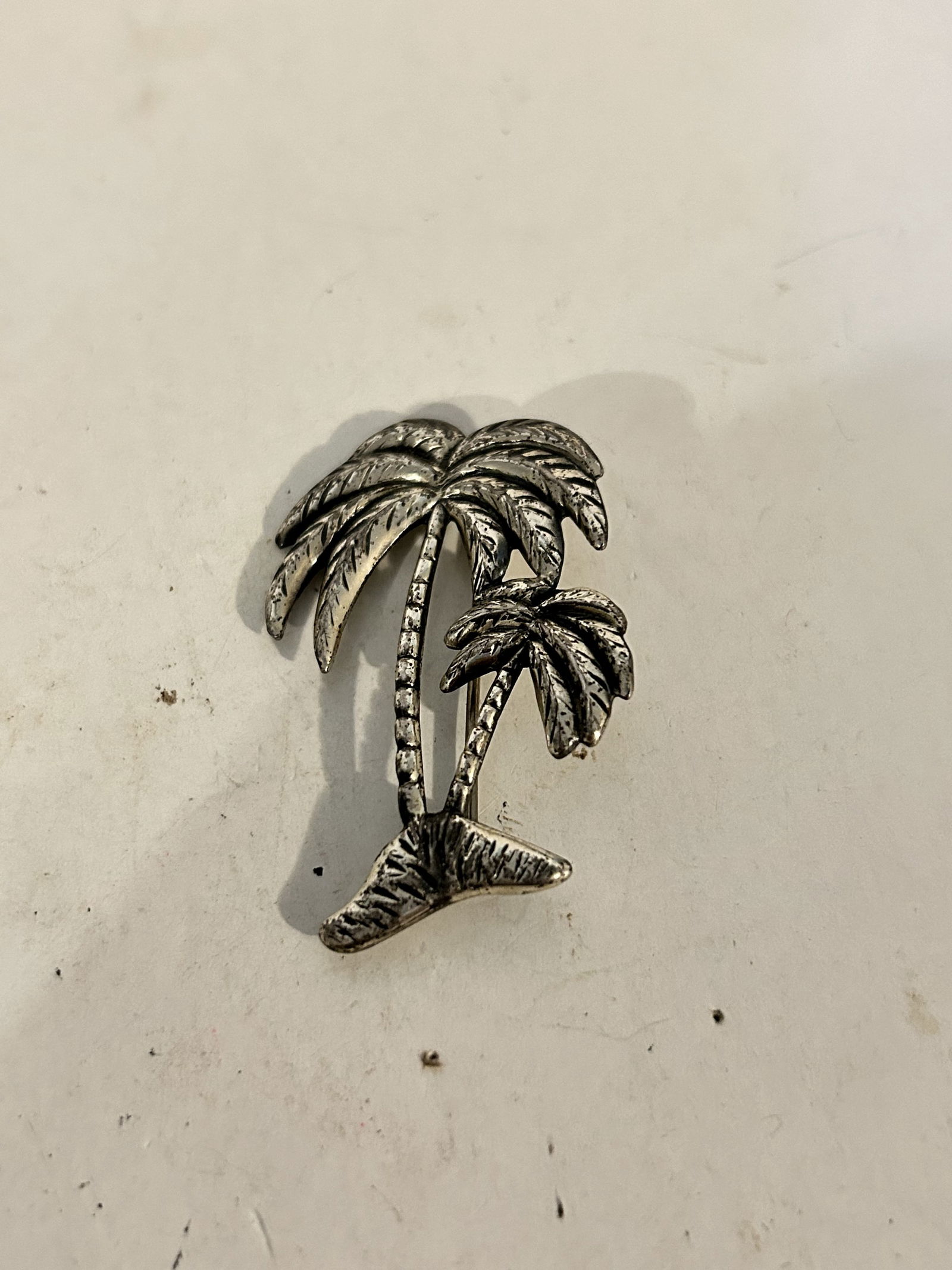 Vintage Sterling Silverpalm tree Brooch (1 of 4)