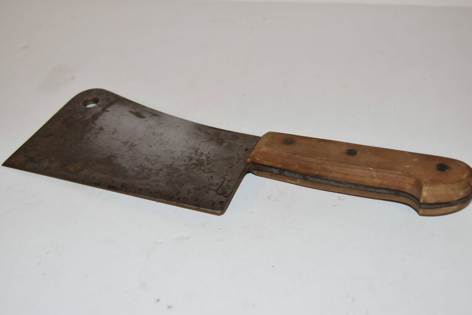 Vintage S.I. Moss Co. Meat Cleaver,Butcher Knife 13" (1 of 5)