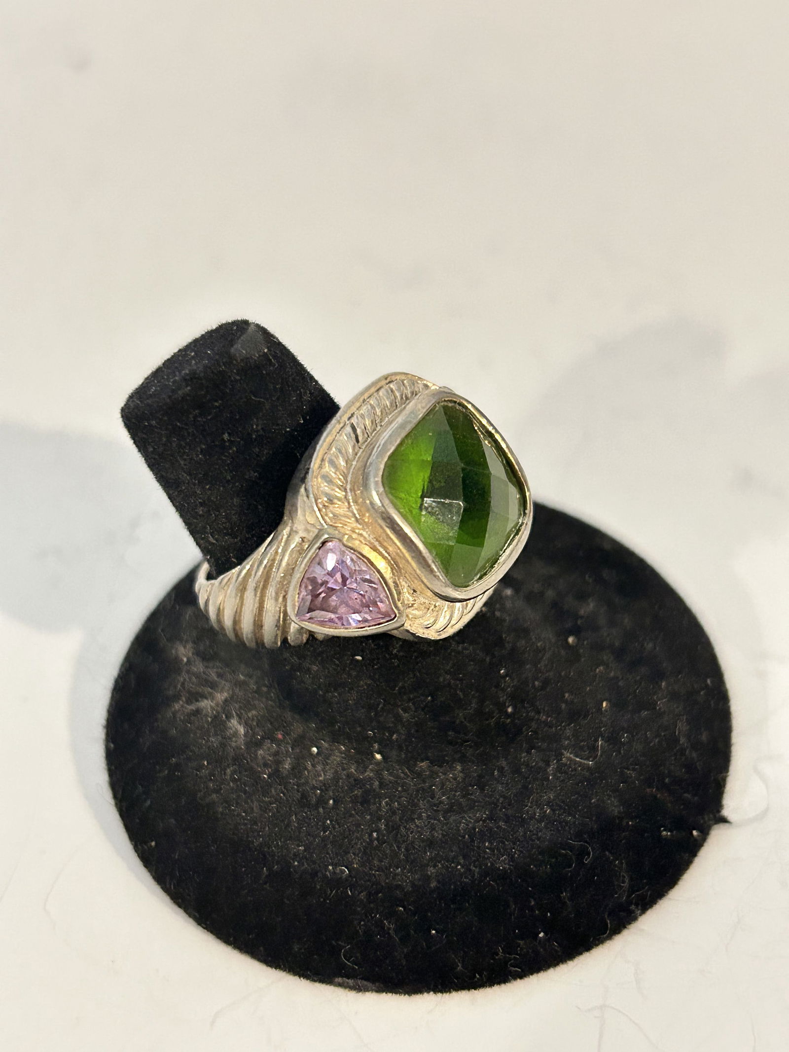 Vintage Sterling Silver gemstone 925 Ring sz 7 (1 of 6)