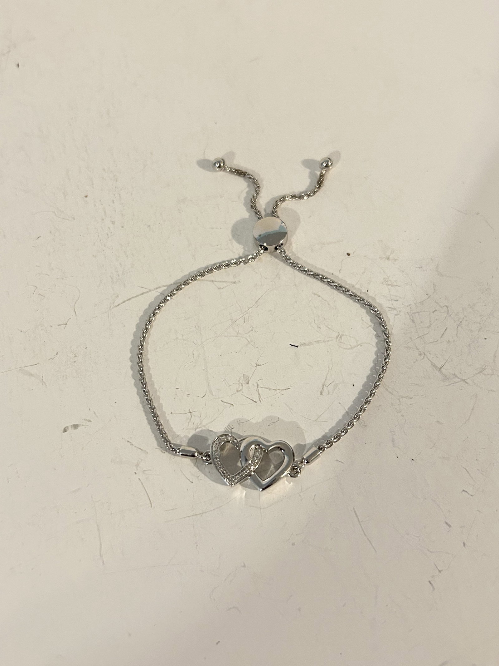 sterling silver Jane Seymour heart bracelet adjustable: sterling silver Jane Seymour heart bracelet adjustable Please view all photos as they are part of the description and condition of this Item, Feel free to contact me with questions or picture requests