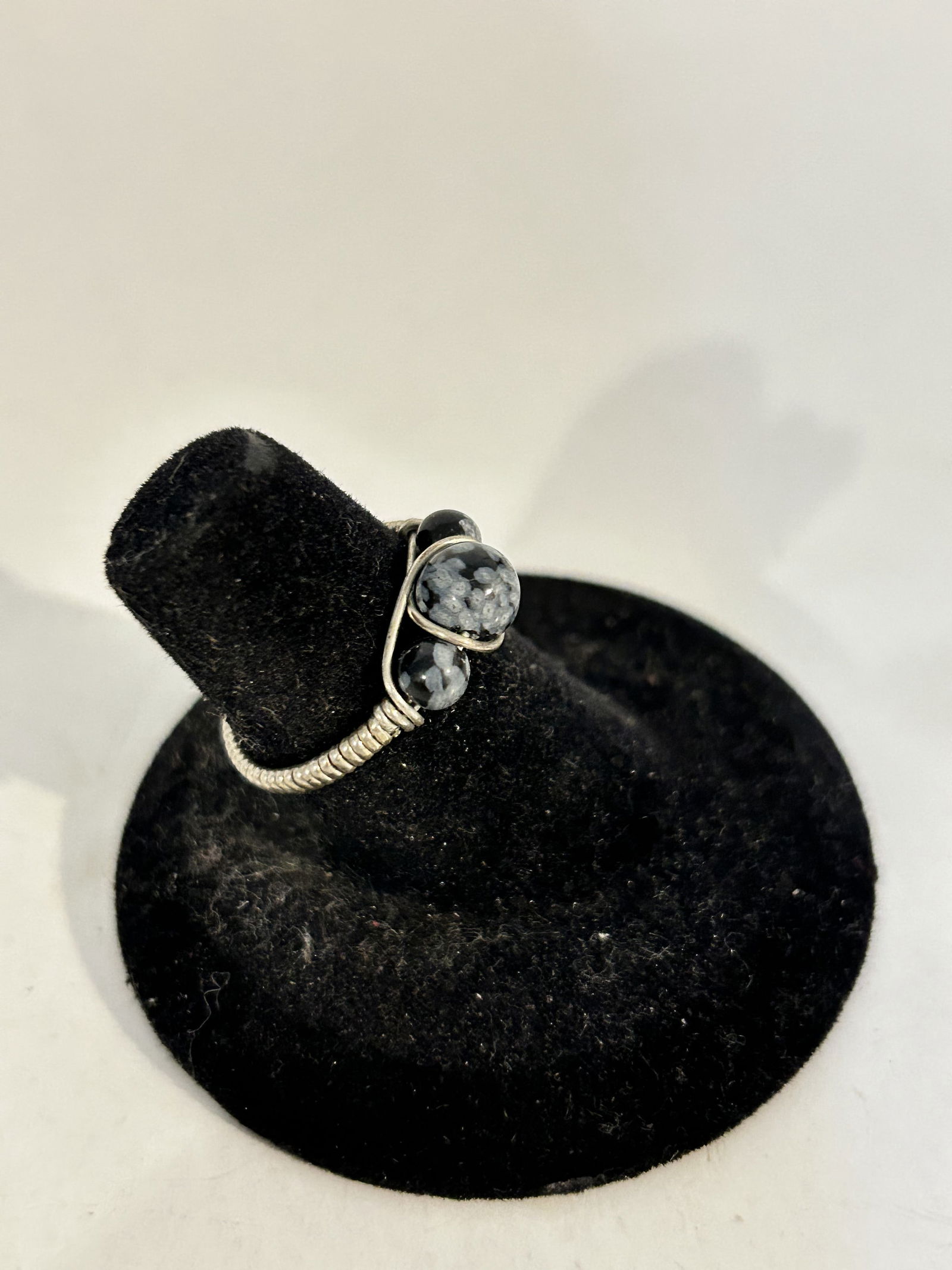 Vintage Sterling Silver stone Ring sz 6 (1 of 5)