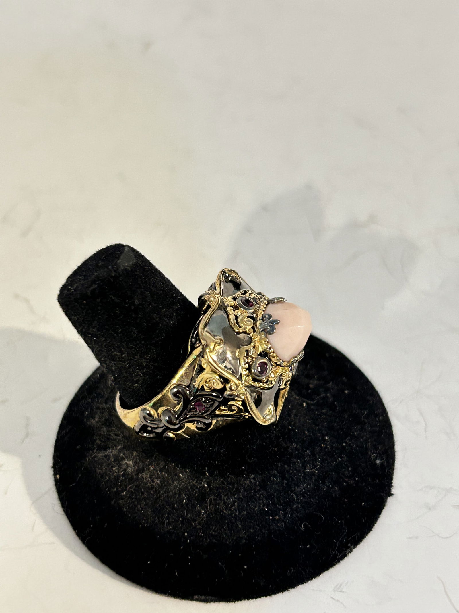 Gems en Vogue Michael Valitutti NH 925 Sterling Silver gem stone Ring sz 9 (1 of 5)