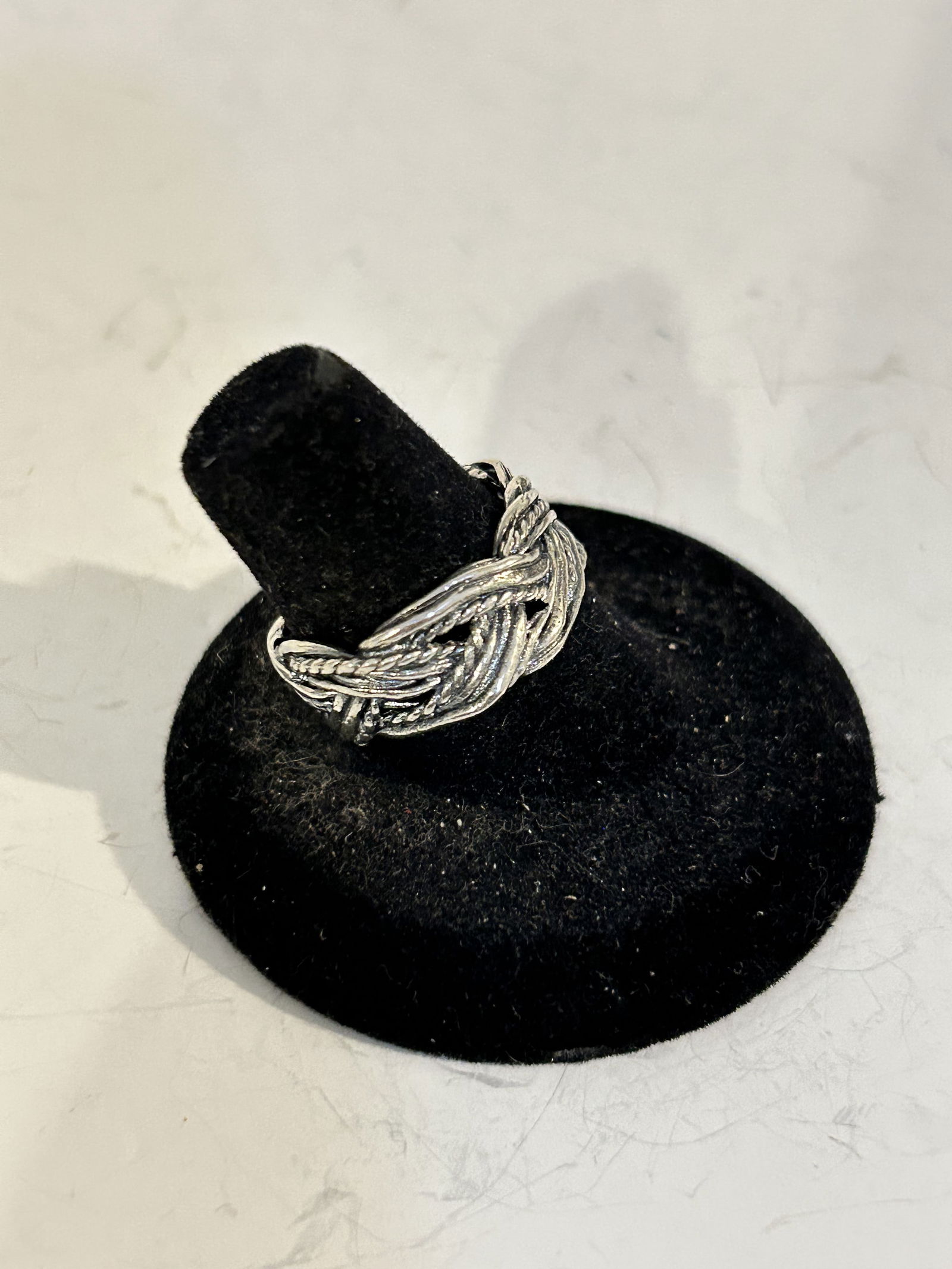 Sterling Silver 925 PZ Israel Paz Creations Modernist Wide Band Ring sz 8 (1 of 4)