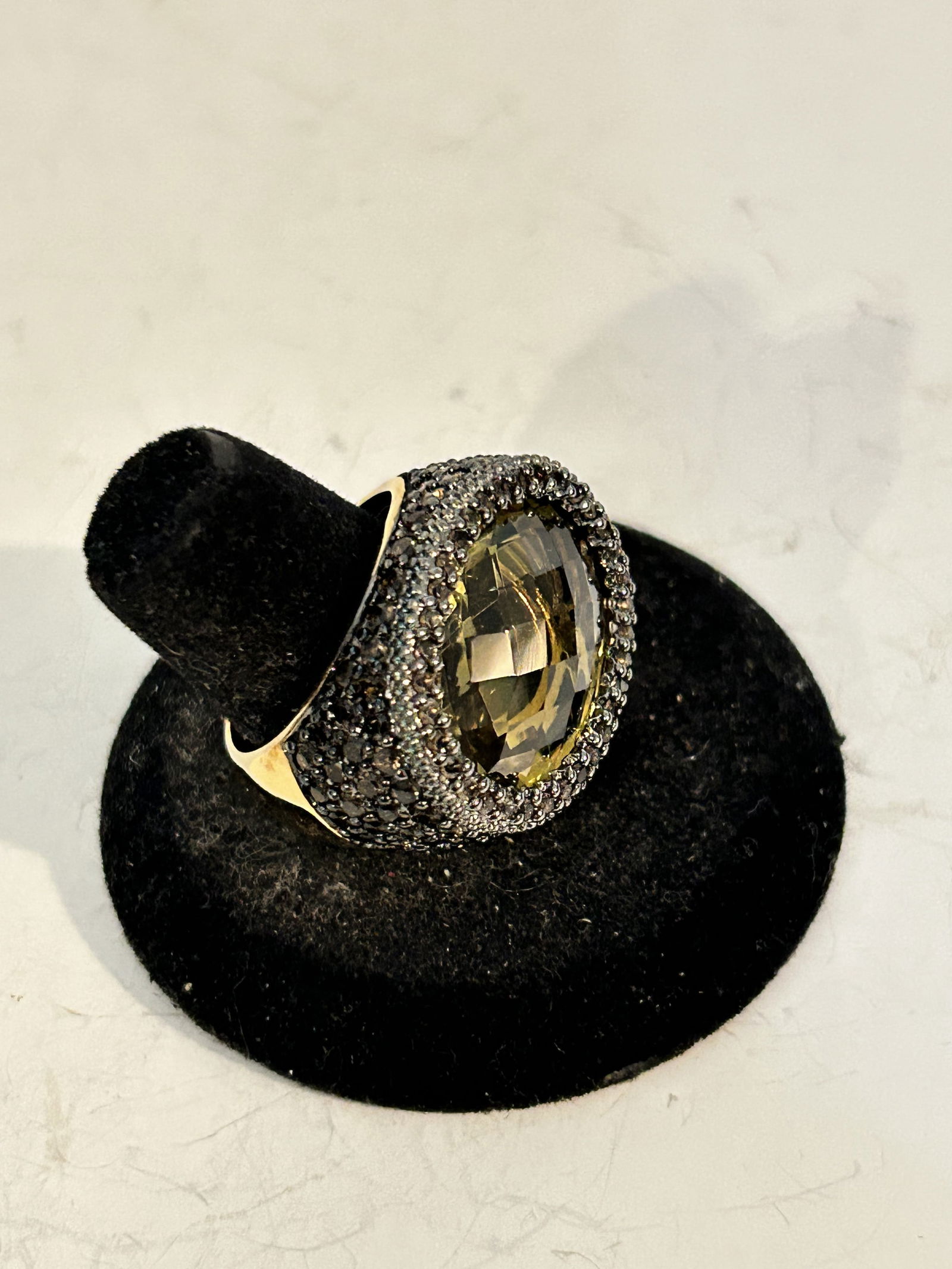 Vintage sterling silver thailand gemstone ring sz 9 (1 of 6)