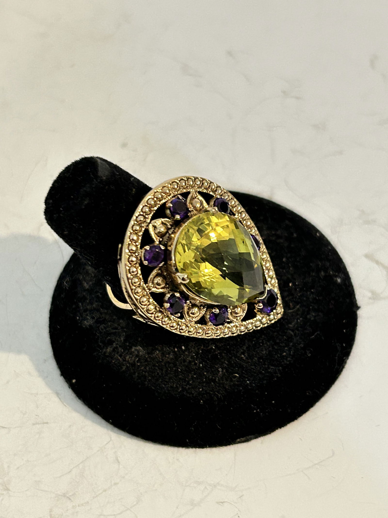 Vintage Designer Nicky Butler Multi Gem Sterling Silver Ring sz 8 (1 of 6)