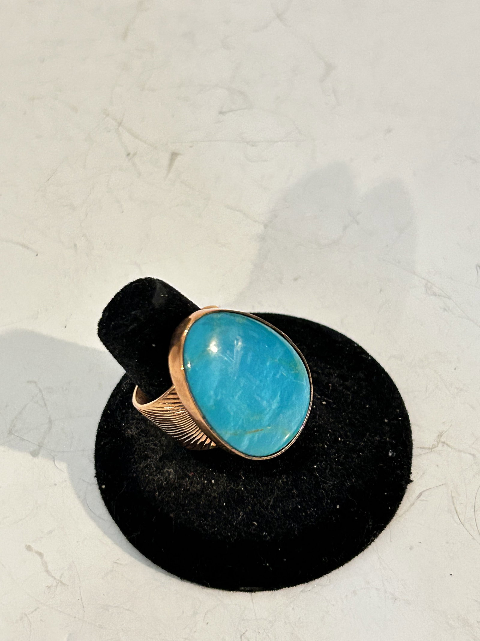 Mine Finds Jay King Turquoise Copper Ring sz 8: Mine Finds Jay King Turquoise Copper Ring sz 8Please view all photos as they are part of the description and condition of this Item, Feel free to contact me with questions or picture requests! Used It