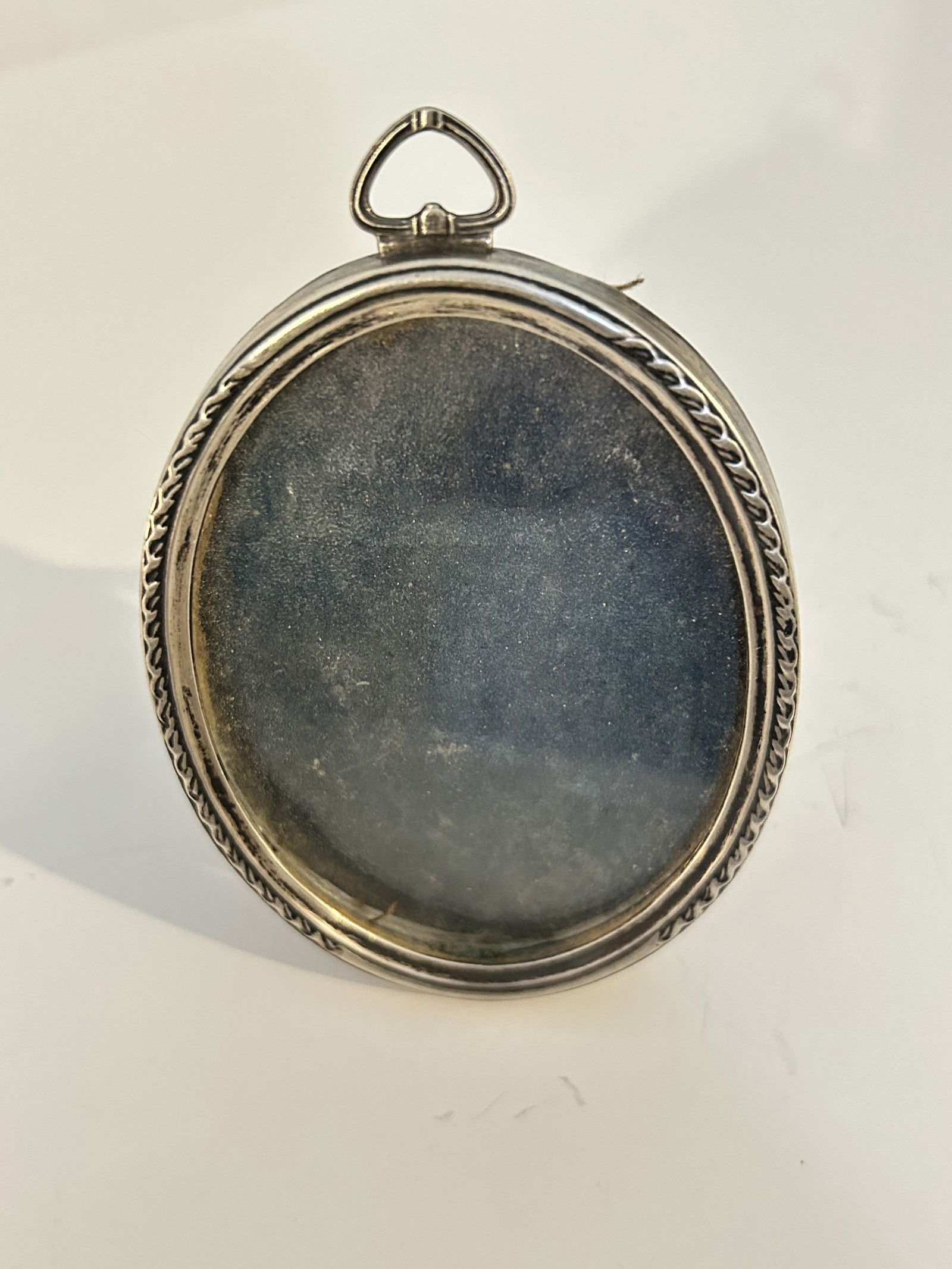 Vintage Sterling Silver mini desk picture frame 4x3 (1 of 5)