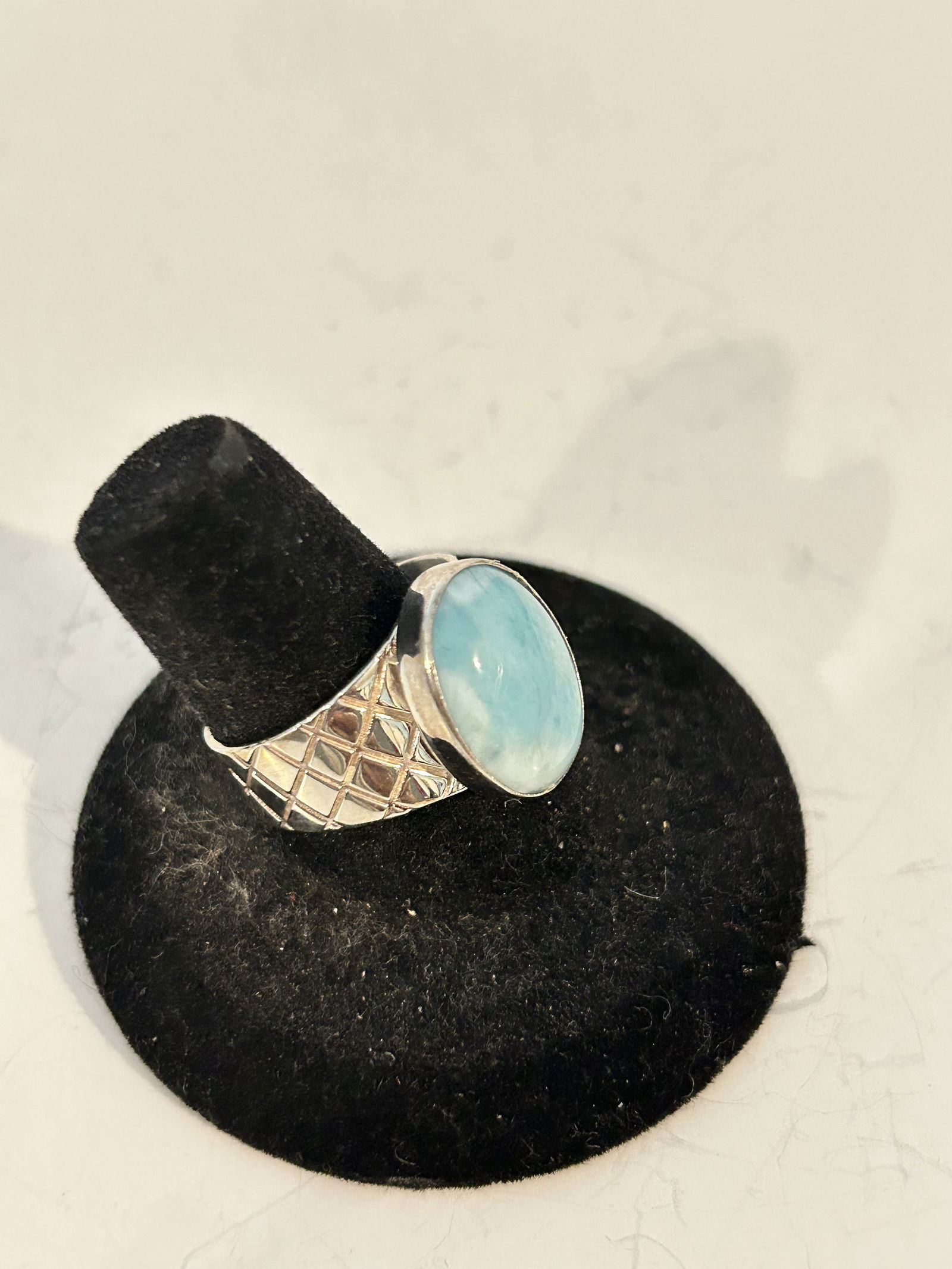 Jay King Laramar Blue Sterling Silver Ring Size 9 (1 of 5)