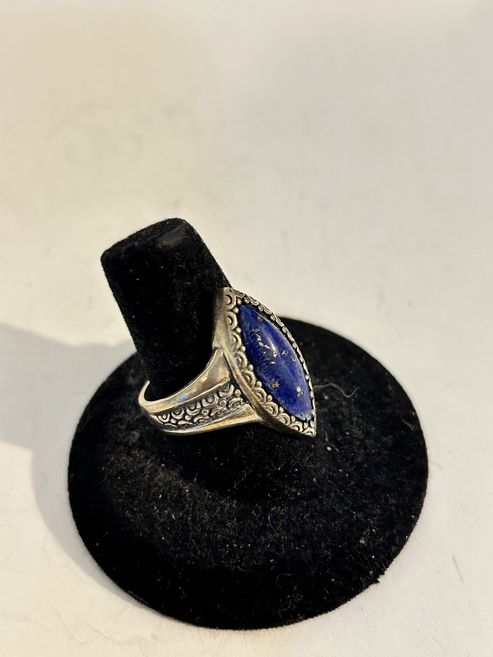 American West Carolyn Pollack Sterling Silver Ring blue Lapis sz 9 (1 of 5)