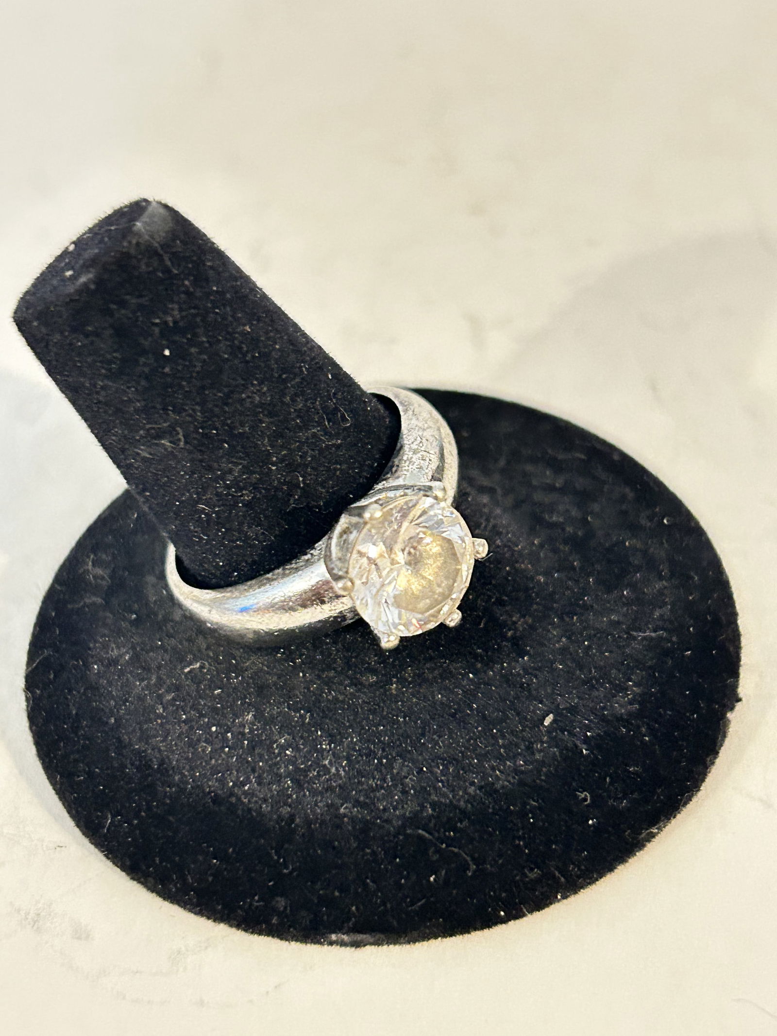 Vintage Sterling Silver tourmaline Ring sz 9 (1 of 5)