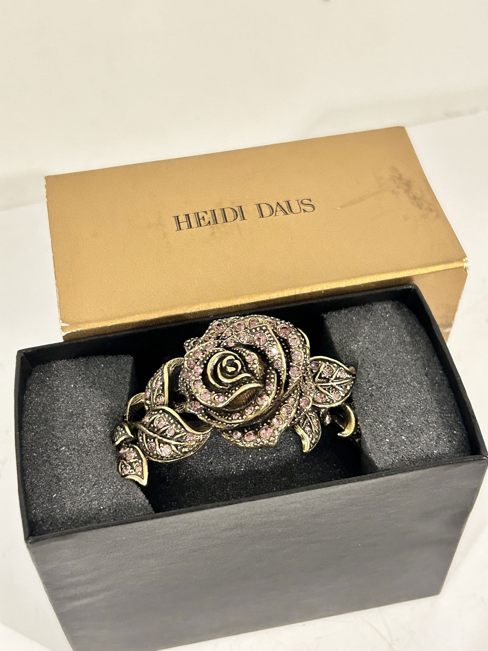 Heidi Daus Flower Swarovski Crystal Bracelet 8" (1 of 5)