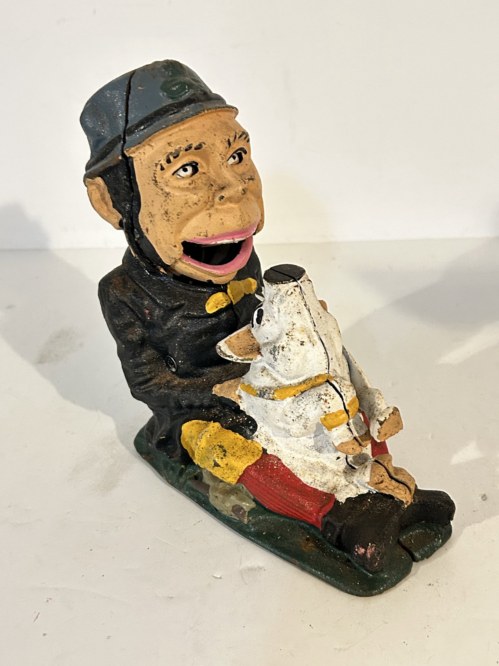 vintage Book of Knowledge" Paddy and the pig" Mechanical bank Cast iron: vintage Book of Knowledge" Paddy and the pig" Mechanical bank Cast iron Please view all photos as they are part of the description and condition of this Item, Feel free to contact me with questions or