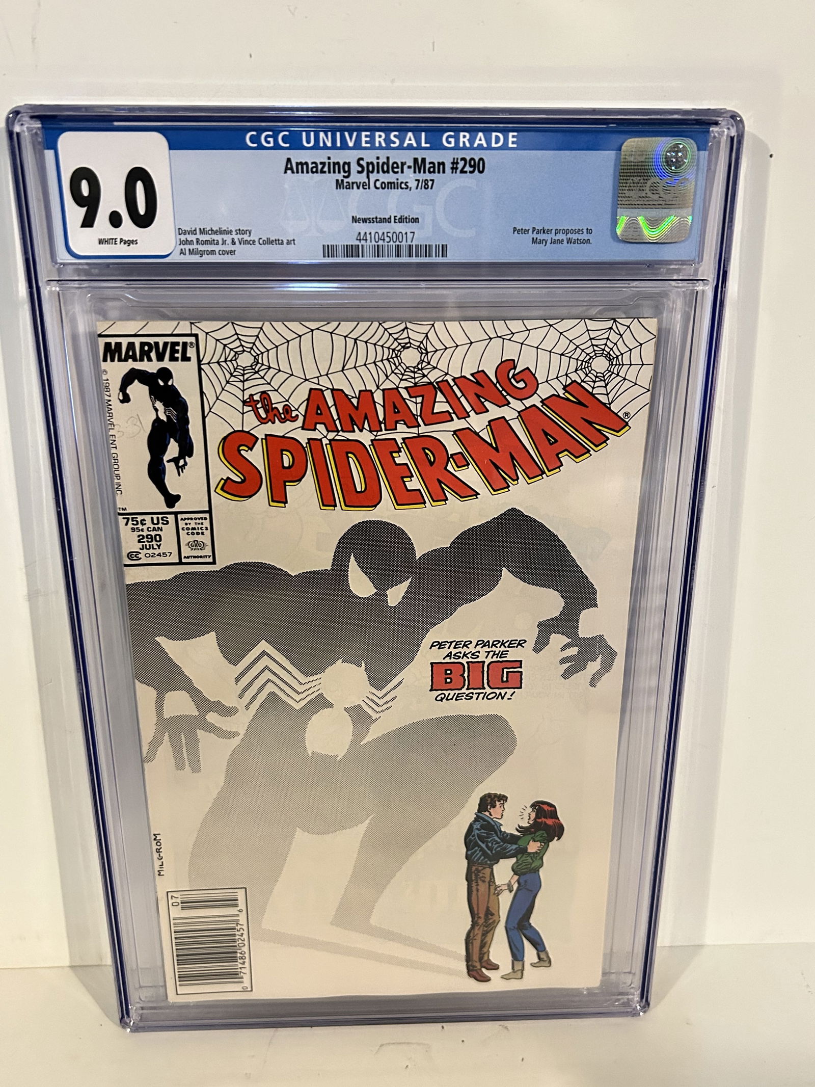 Vintage Comic Book CGC 9.0 amazing spider-man # 290 (1 of 2)