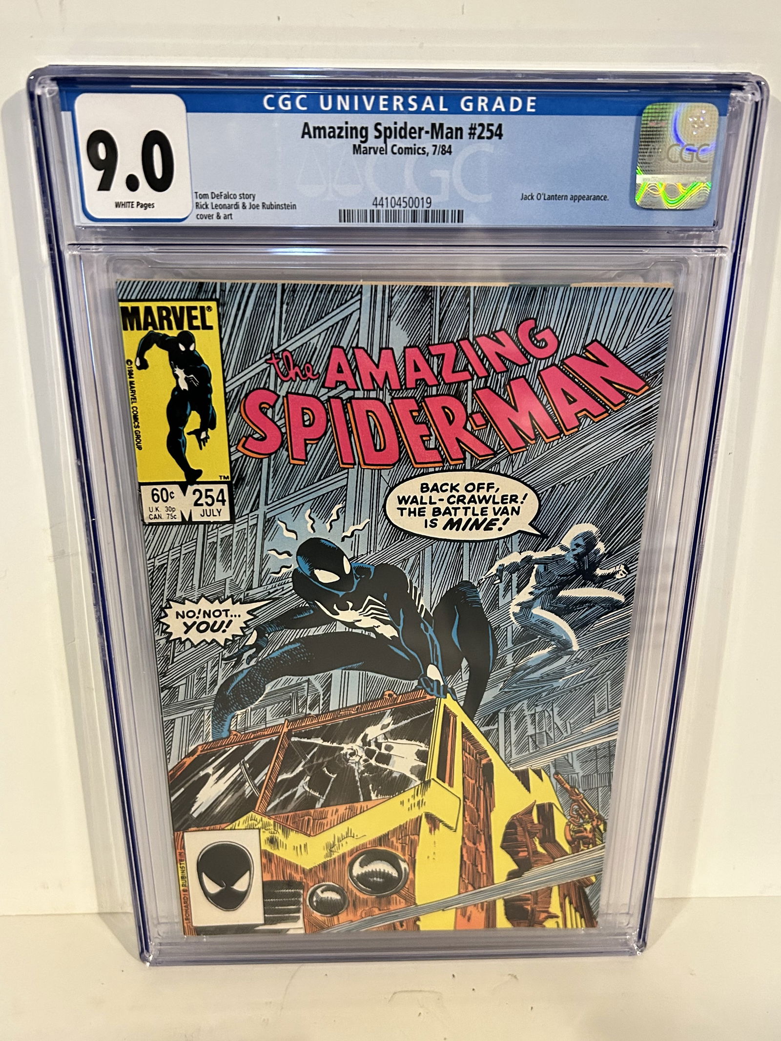 Vintage Comic Book CGC 9.0 amazing spider-man # 254 (1 of 2)