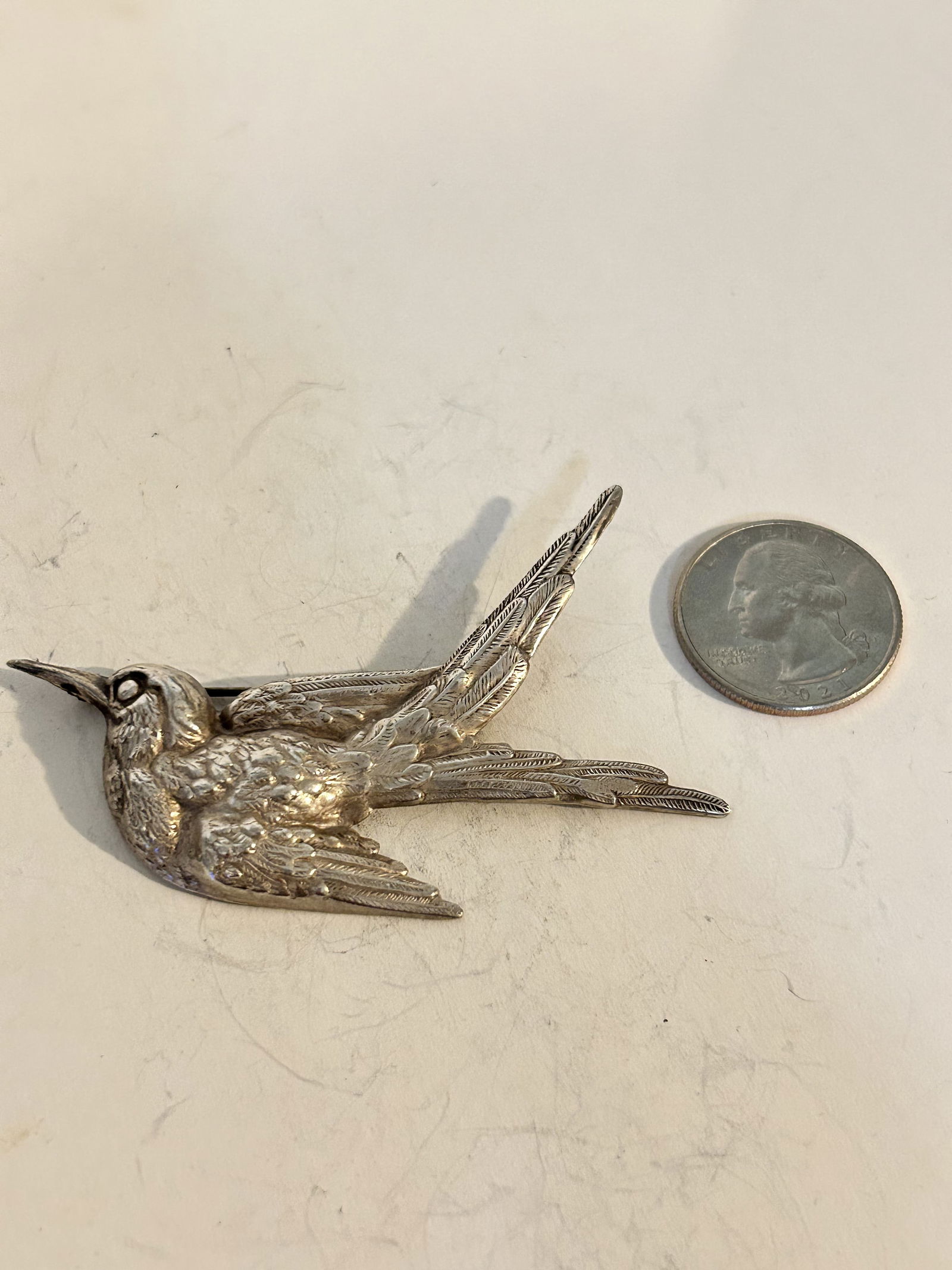 Vintage Sterling Silver bird Brooch (1 of 4)
