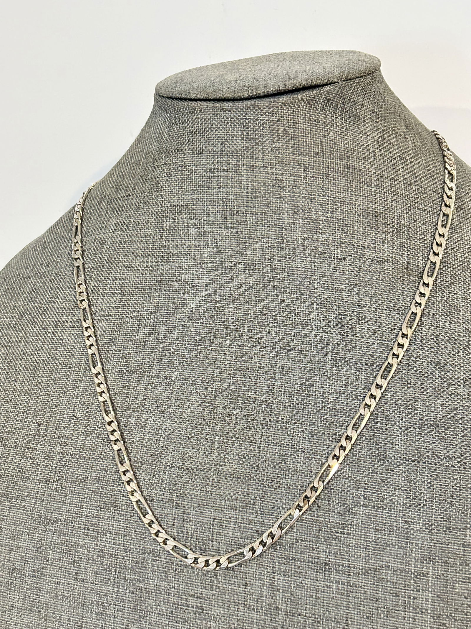 Vintage Sterling Silver chain Necklace 23" (1 of 5)