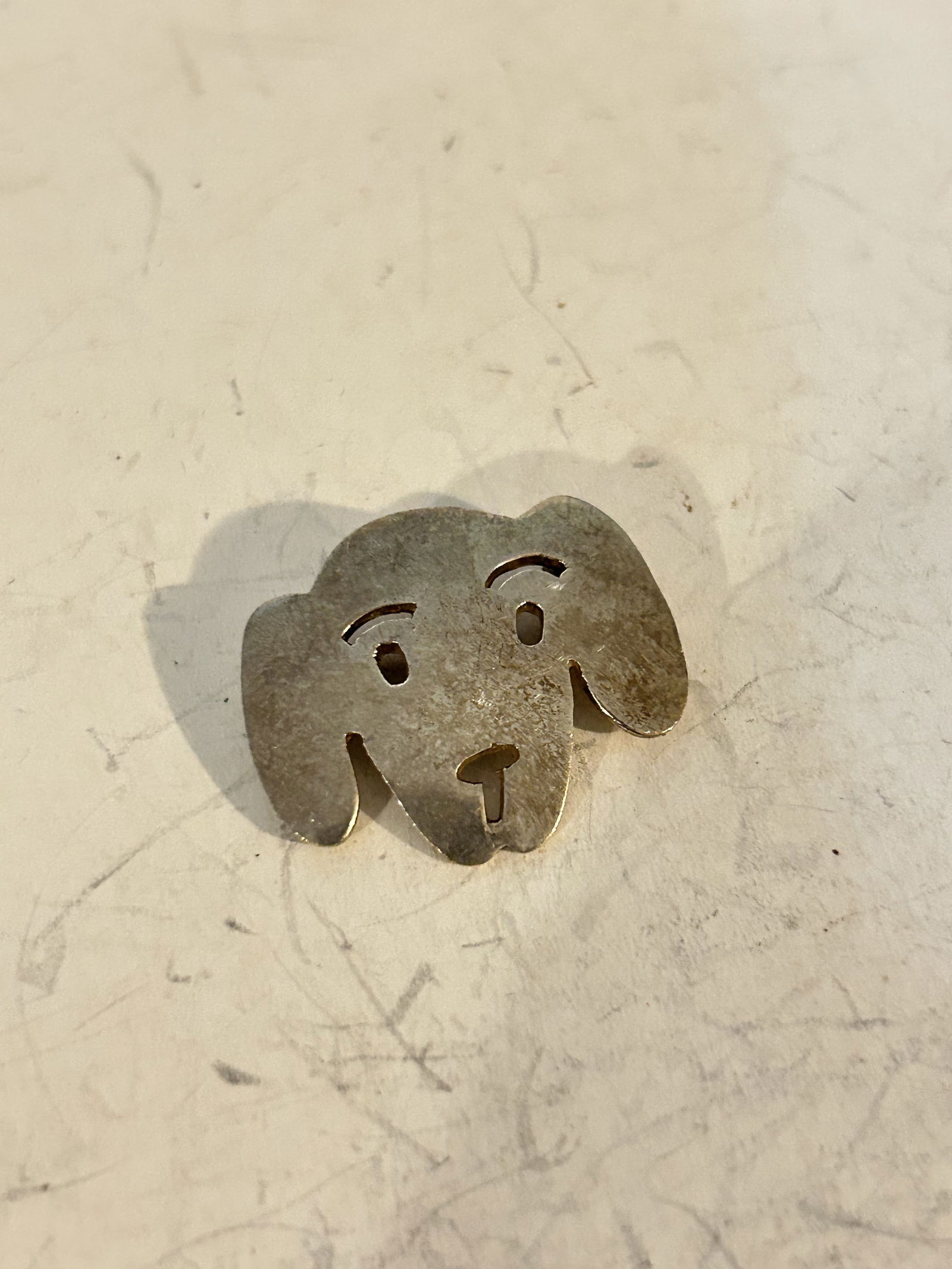 Vintage Sterling Silver dog Brooch (1 of 4)