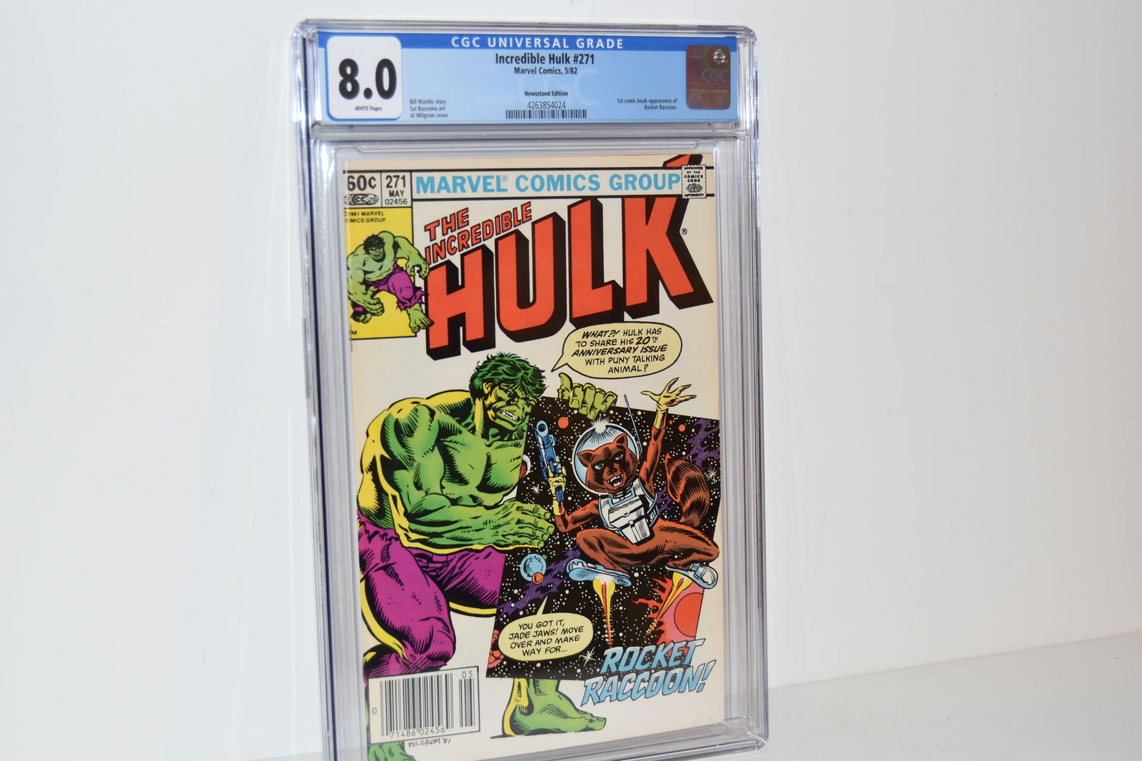Vintage Comic Book Incredible Hulk #271 CGC 8.0 News Stand (1 of 2)