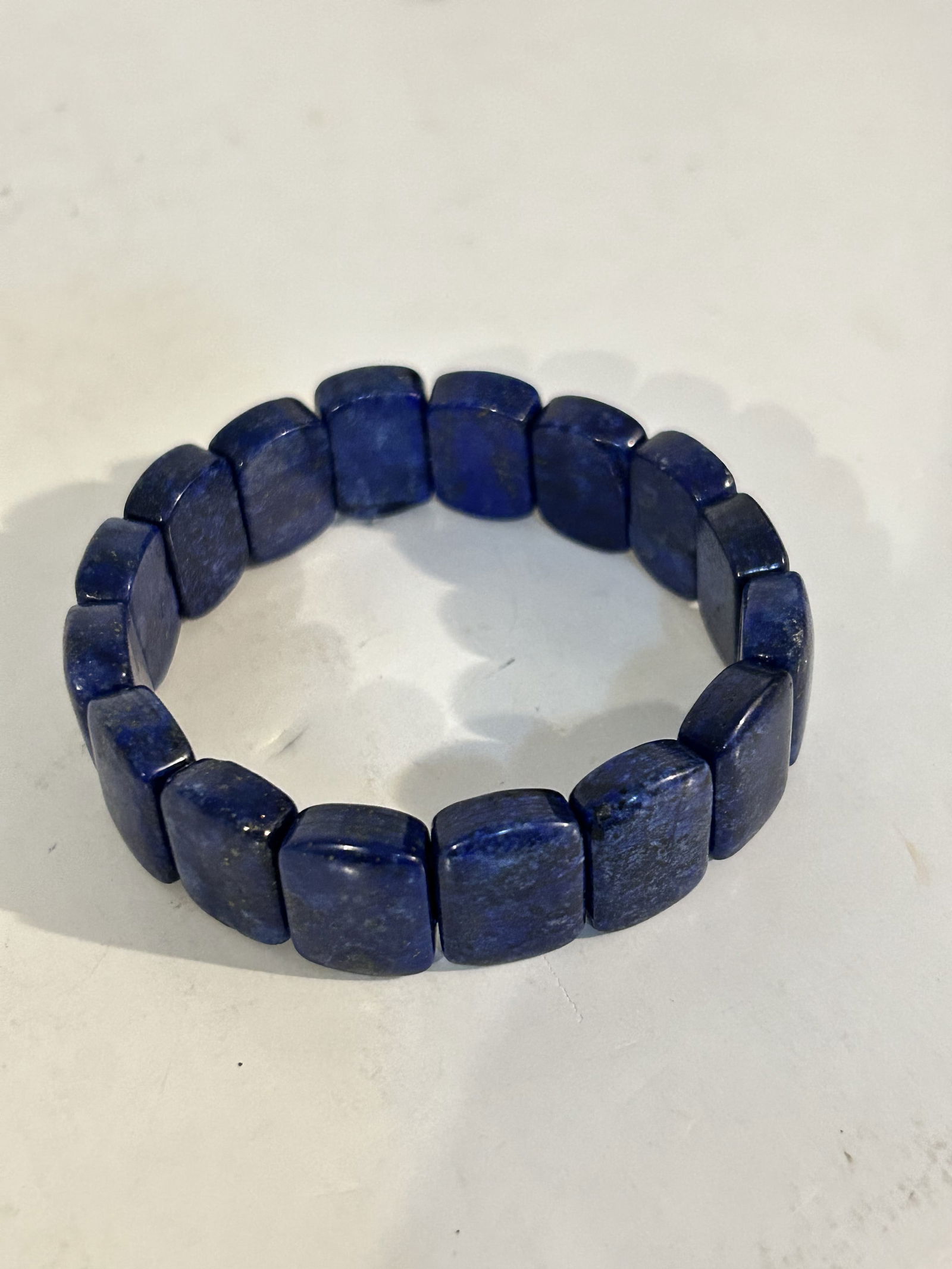 Unique Stretchy Lapis Lazuli bracelet, vintage design, afghan handmade (1 of 4)