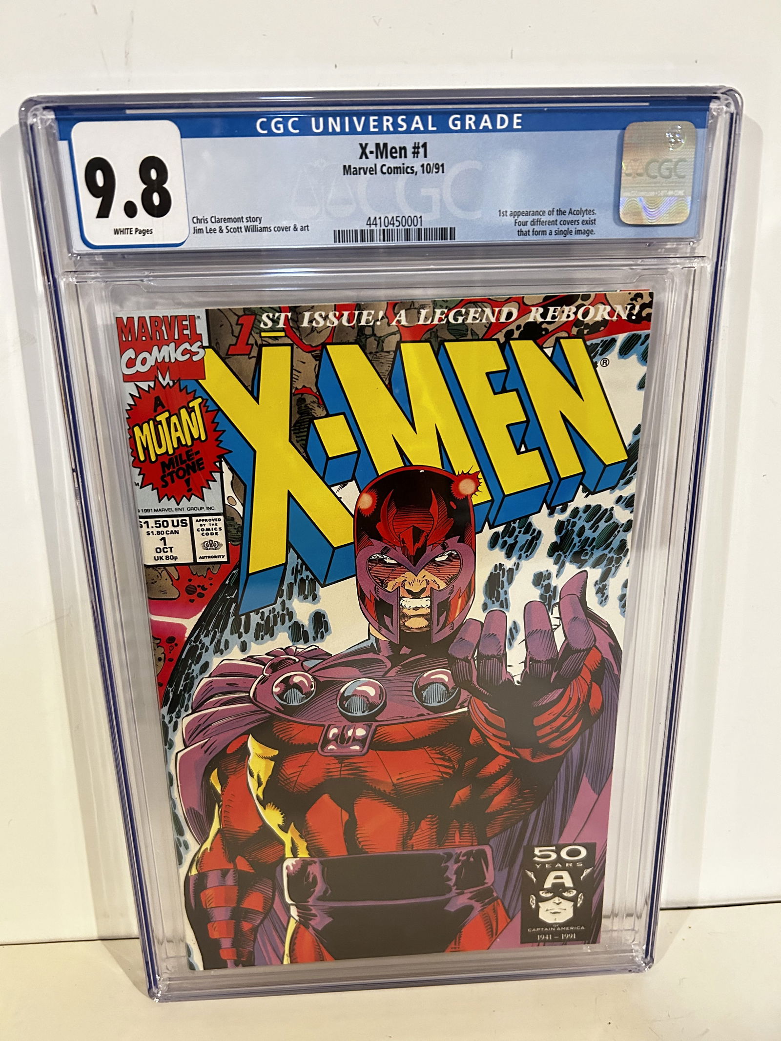 Vintage Comic Book X-Men 1 (1991) CGC 9.8 Chris Claremont Magneto Cover (1 of 2)