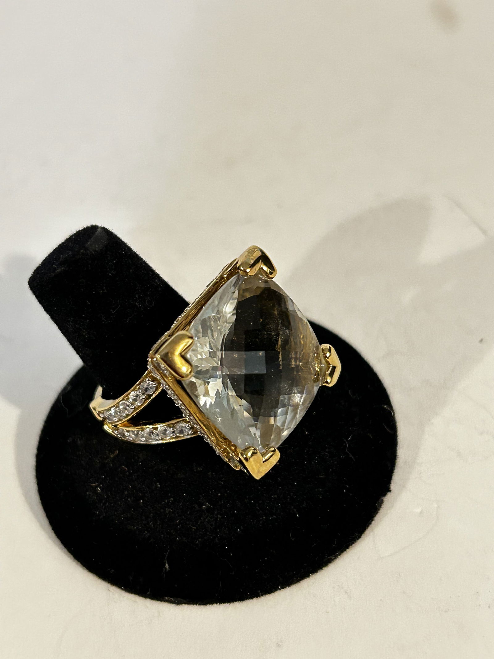 CAROL BRODIE 925 Sterling silver spinel Ring sz 9 (1 of 5)