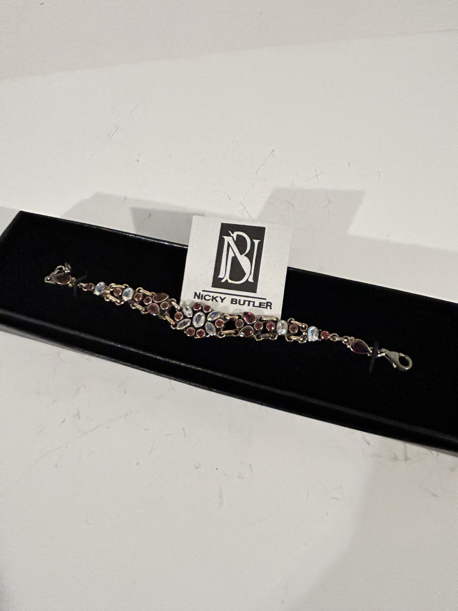 Sterling Silver Vintage Nicky BUTLER MULTI STONE Bracelet 7" new in box (1 of 5)