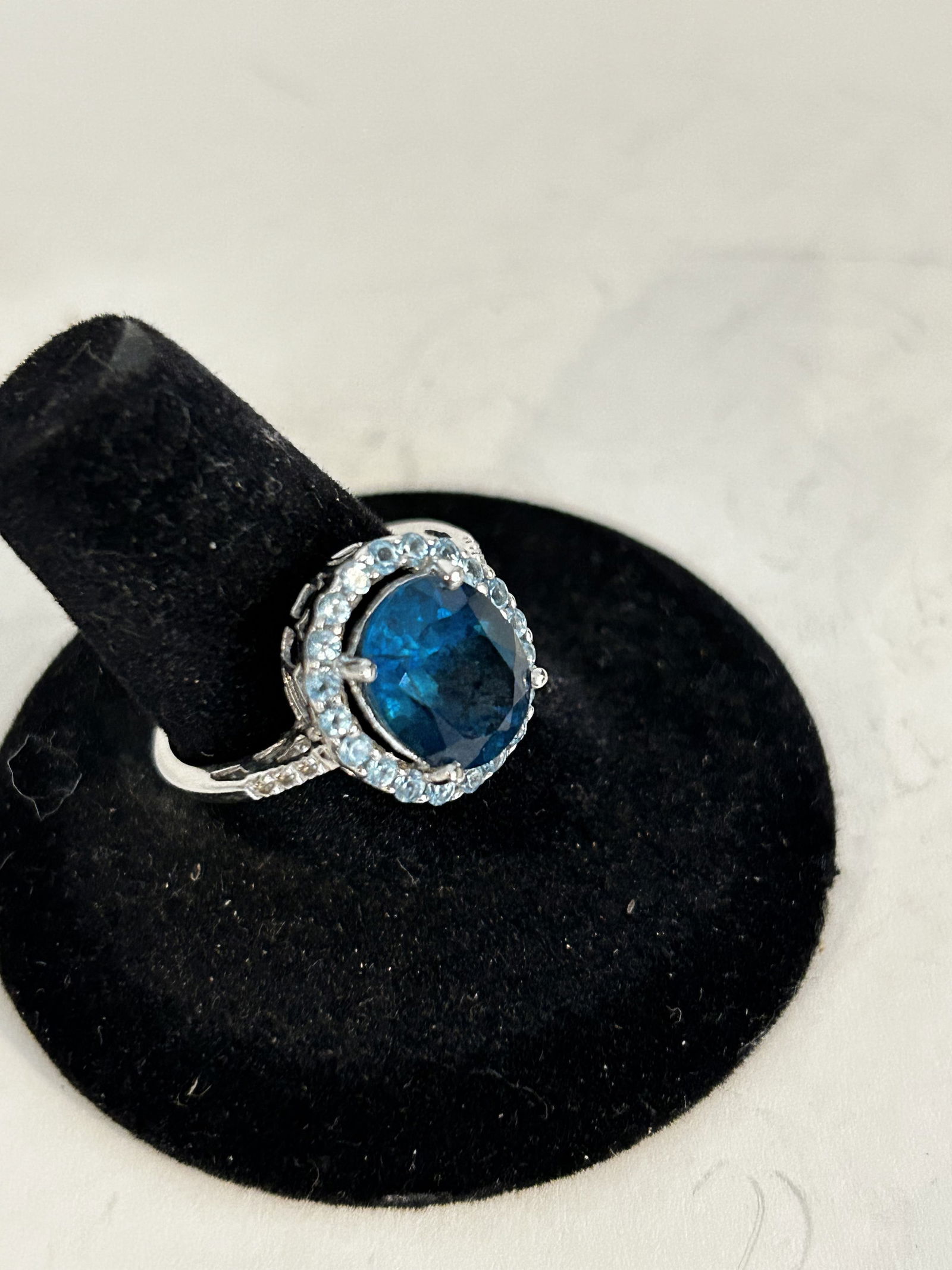 Vintage Sterling Silver spinel Ring sz 8 (1 of 5)