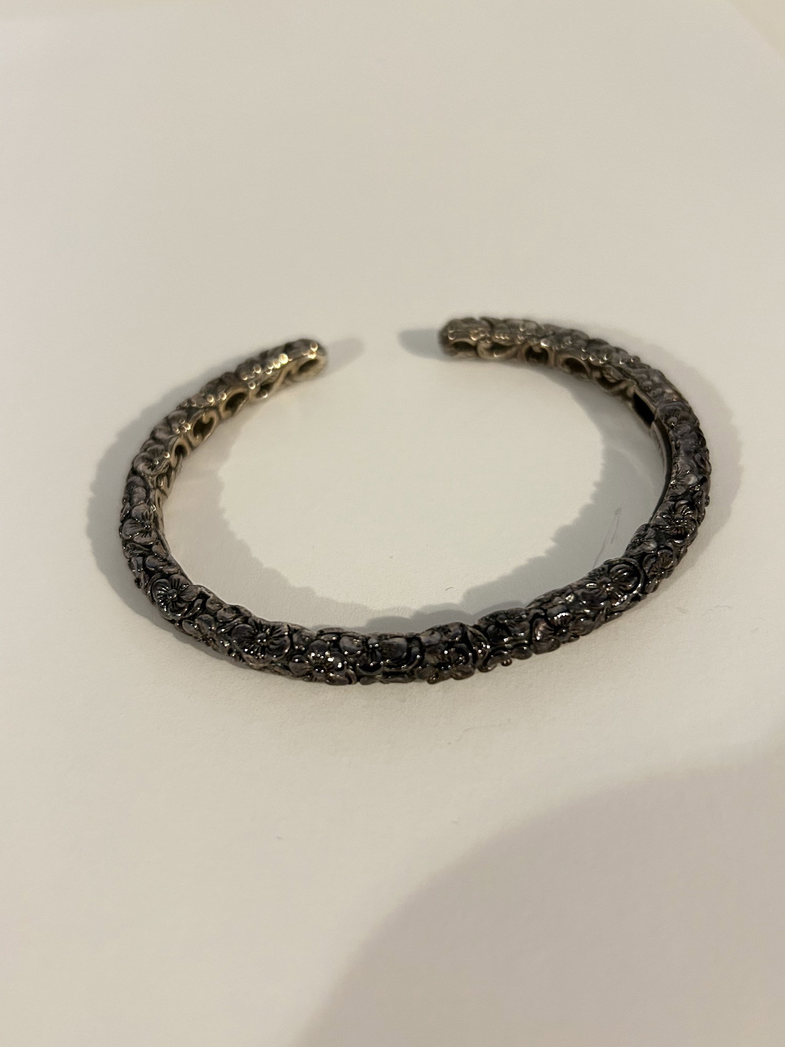 JAI by JOHN HARDY Vtg Cuff Bracelet, Designed Sterling Silver, Hinged Side Acces 7" (1 of 5)