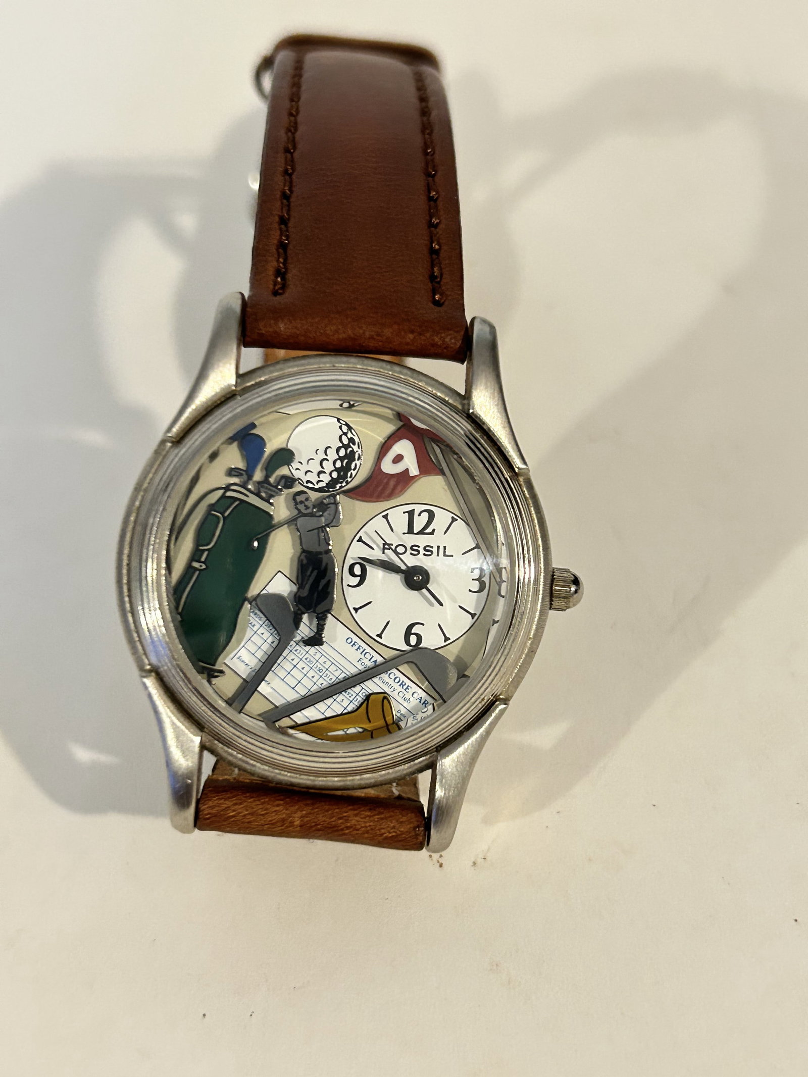RARE Fossil special edition golf watch vintage SE 1025 Works great!!! (1 of 5)