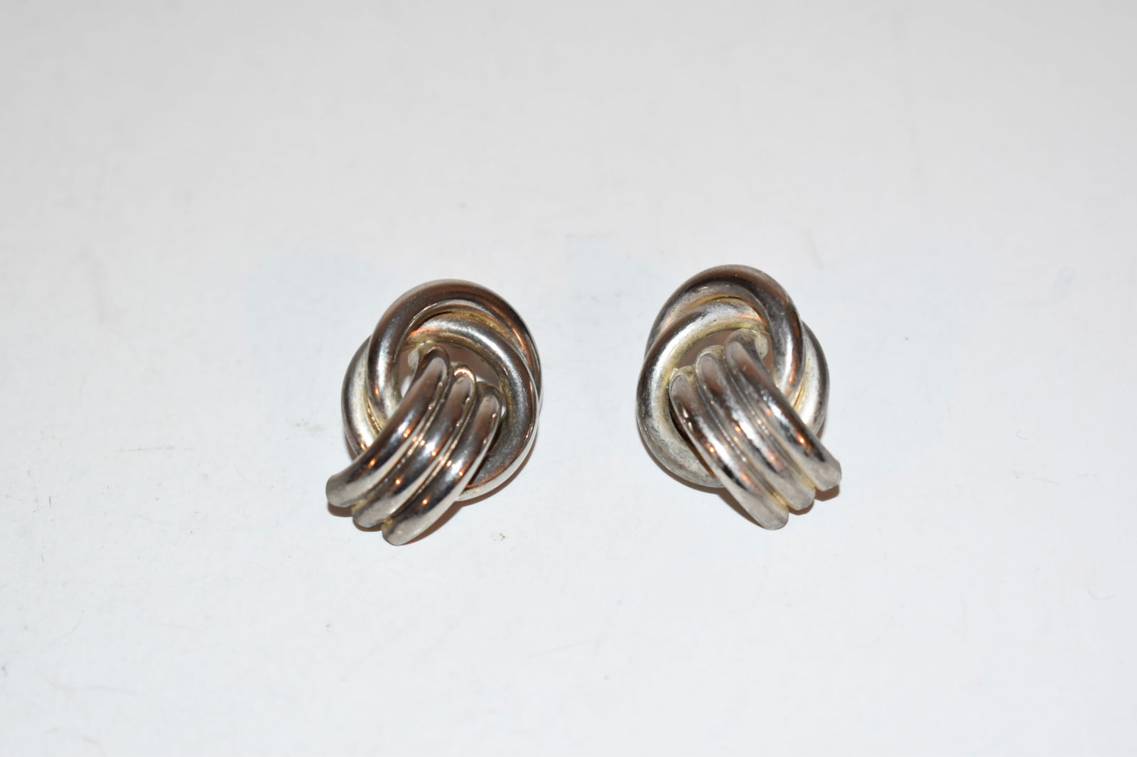 Vintage Sterling Silver lg post Earrings (1 of 3)