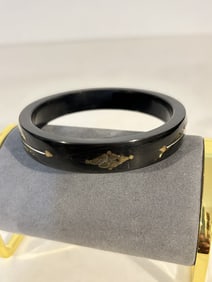 Vintage Enamel inlaid Bracelet 8"