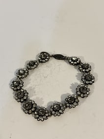 VTG Liz Palacios SF Bohemian Style Bracelet made with Swarovski crystals 8"