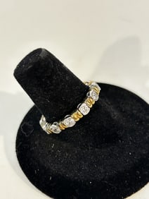 Vintage Sterling Silver band Ring sz 8