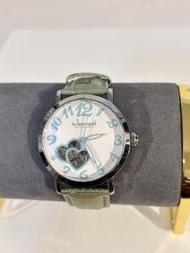 Jeanneret Pastel Women's Automatic Skeleton Watch works great!!!