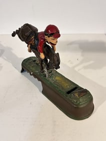Cast Iron Mechanical Bank I Always Did 'Spise A Mule, Used Repo