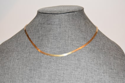 Vintage Sterling Silver Vermeal italy Necklace 16.5 "