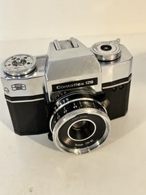 Vintage Zeiss Ikon Contaflex 126 Chrome 28mm Film SLR Camera Germany like new