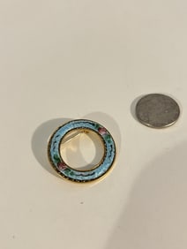 Vintage enamel Brooch