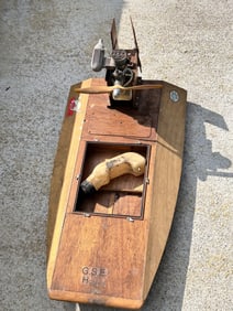 vintage rc wooden boat needs work motor works