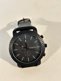 Aeropostale Men Black Quartz Watch works great!!!