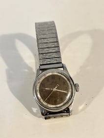 MIDO Multifort Super Automatic Military Style Watch Vintage WW2 ERA works great!!!!! Speidel band