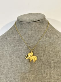 Crown Trifari Vintage Gold Tone Elephant Pin/Brooch