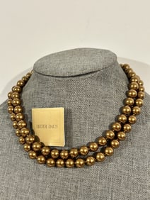 Vintage HEIDI DAUS Simulated brown Pearls 32"
