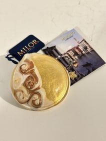 Vintage MURANO signed chunky art glass pendant