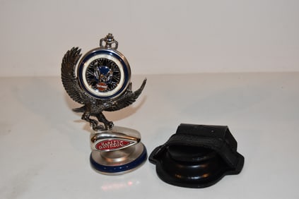 Franklin Mint Harley Davidson Pocket Watch Complete Set Vintage New