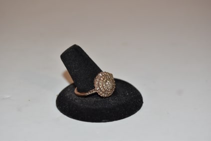 Vintage Sterling Silver vermeal gem stone Ring sz 11