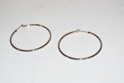 Vintage Monet hoop earrings