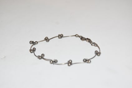 Vintage Sterling Silver Bracelet 7"