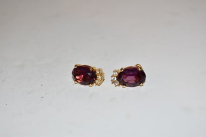 Vintage rhinestone post Earrings