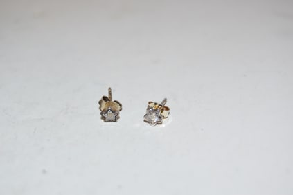 vintage pandora sterling star post earrings